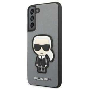Husa Karl Lagerfeld - Samsung Galaxy S22 - Saffiano Ikonik Karl`s Patch - Grey