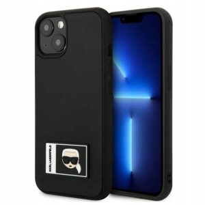 Husa Karl Lagerfeld - iPhone 13 - Ikonik Patch - Black