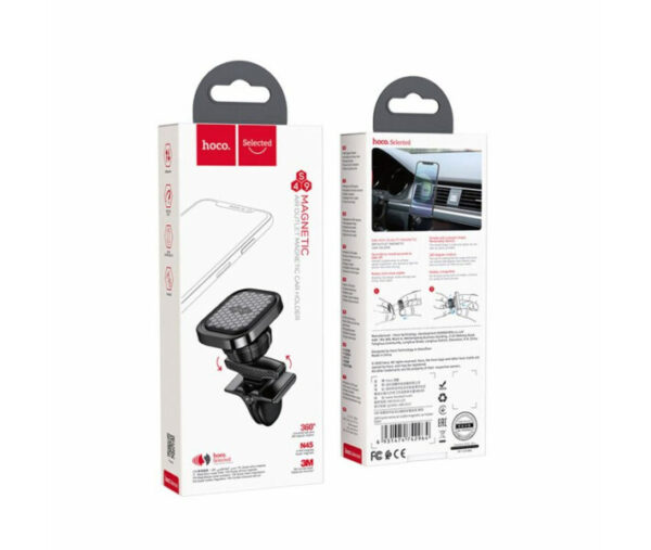 Suport mobil auto HOCO S49 - Magnetic pentru aerisire - Negru - imagine 8