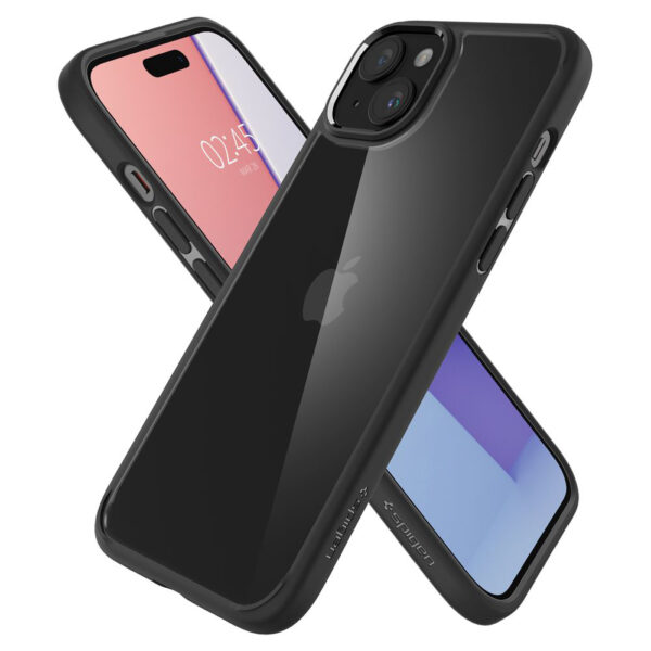 Husa Spigen - Ultra Hybrid - iPhone 15 Plus - Matte Black - imagine 5