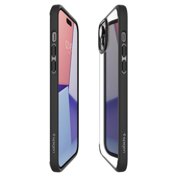Husa Spigen - Ultra Hybrid - iPhone 15 Plus - Matte Black - imagine 6