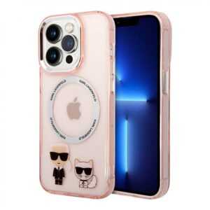 Husa Karl Lagerfeld - iPhone 14 Pro Max - MagSafe Karl w/ Choupette - Pink