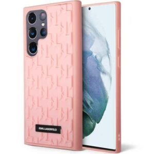 Husa Karl Lagerfeld - Samsung Galaxy S23 Ultra - 3D Monogram - Pink