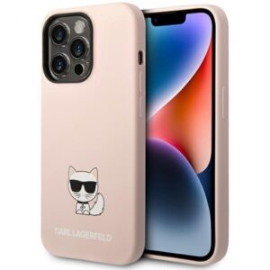 Husa - Karl Lagerfeld - Choupette Body - iPhone 14 Pro - Light Pink