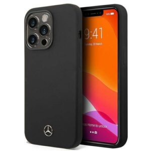 Husa Mercedes - iPhone 14 Pro - Silicone Line - Black