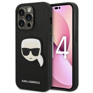 Husa Karl Lagerfeld - iPhone 14 Pro - Saffiano Karl Head - Black