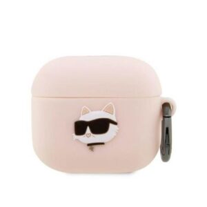 Husă Karl Lagerfeld - Airpods 3 - Silicone Choupette - Pink