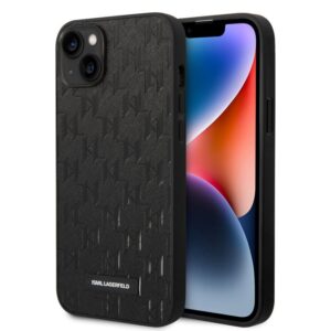 Husa Karl Lagerfeld - iPhone 14 Plus - Saffiano Monogram Metal Logo - Black