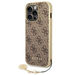 Husa Guess - iPhone 14 Pro - 4G Charms Collection - Brown
