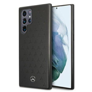 Husa Mercedes - Samsung Galaxy S22 Ultra - Leather Stars Collection - Black