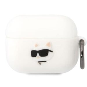 Husă Karl Lagerfeld - Airpods Pro - Choupette Head - White