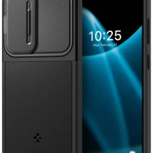 Huse SPIGEN OPTIK ARMOR GALAXY S24 BLACK