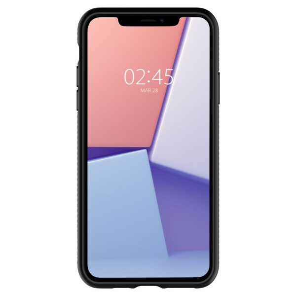 Husa iPhone 11 Pro Max Spigen Liquid Air, negru mat - imagine 3