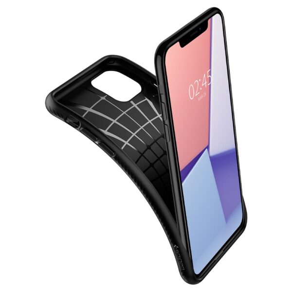 Husa iPhone 11 Pro Max Spigen Liquid Air, negru mat - imagine 5