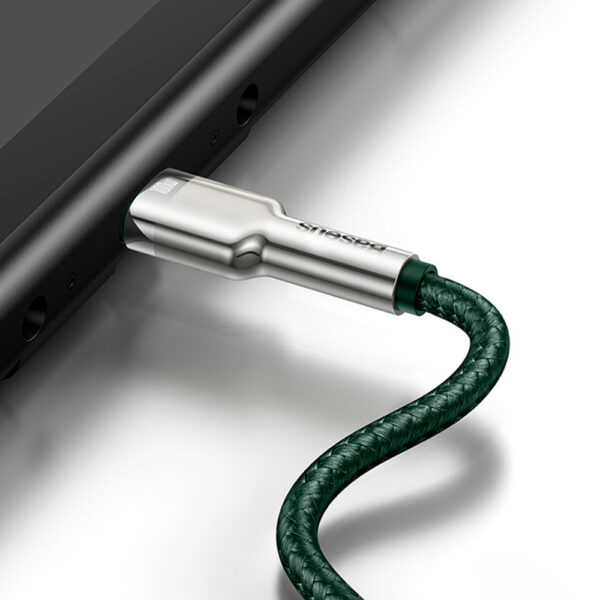 Cablu date Type-C Baseus, 100W, 480Mbps, 2m, verde, CATJK-D06 - imagine 6