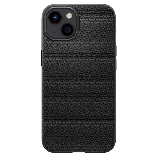 Husa iPhone 13 Spigen Liquid Air, matte black - imagine 7