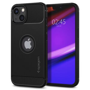 Husa iPhone 13 Spigen Rugged Armor, negru