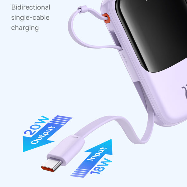 Baterie externa, power bank 10000mAh Baseus, 22.5W, P10067101513-00 - imagine 3