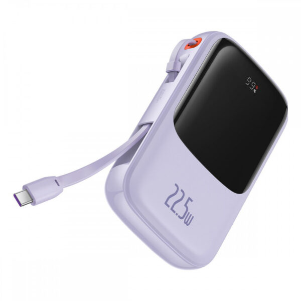 Acumulator extern 20000mAh Baseus cu cablu tip C, PPQD030105 - imagine 3