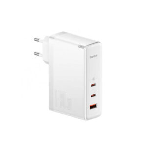 Incarcator priza Fast Charge 3in1 Baseus GaN5 Pro, 140W, alb