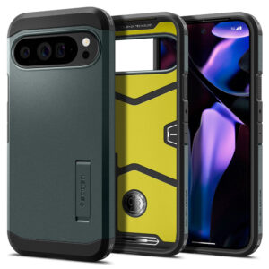Husa Google Pixel 9 Pro XL Spigen Tough Armor, verde