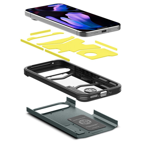 Husa Google Pixel 9 Spigen Tough Armor, verde - imagine 6