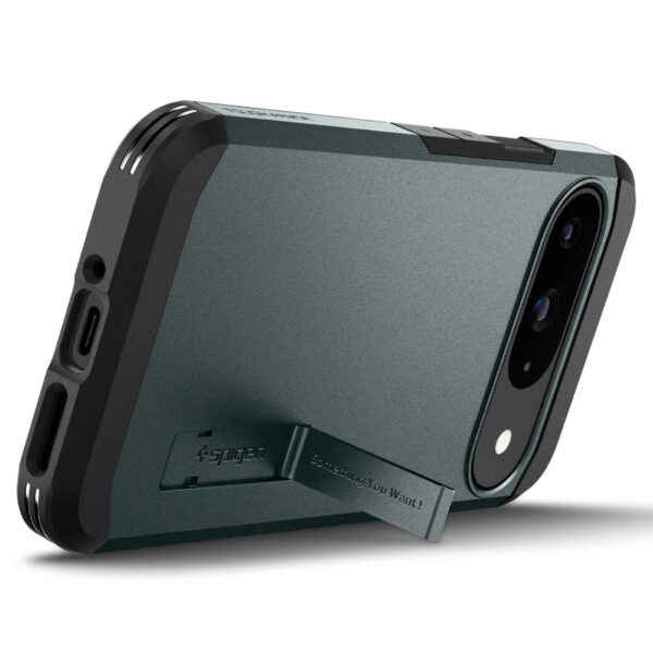 Husa Google Pixel 9 Spigen Tough Armor, verde - imagine 4