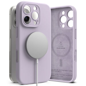 Husa iPhone 16 Pro Max Ringke Silicone Magnetic MagSafe, mov