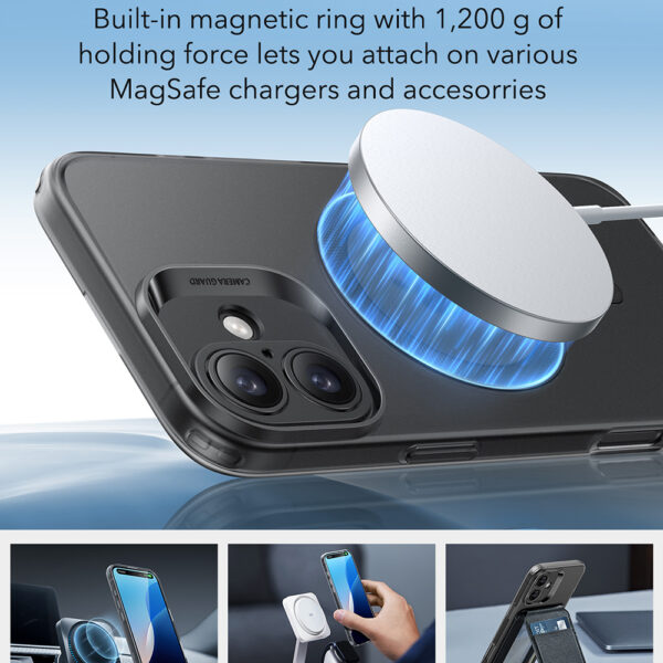 Husa iPhone 16 ESR Zero HaloLock, maro - imagine 2