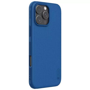 Husa iPhone 16 Pro Max Nillkin Super Frosted Shield Pro Magnetic, albastru