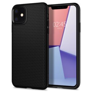 Husa telefon iPhone 11 Spigen Liquid Air - Matte Black