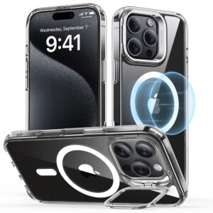 Husa iPhone 16 Pro Max ESR Classic Hybrid HaloLock Kickstand, transparenta