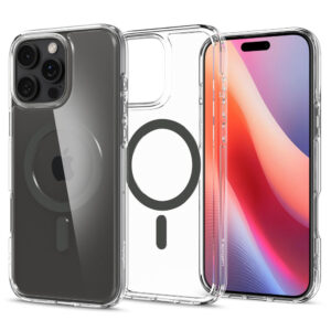 Husa iPhone 16 Pro Spigen Ultra Hybrid MagSafe, cenusiu