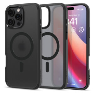 Husa iPhone 16 Pro Max Spigen Ultra Hybrid MagSafe, cenusiu