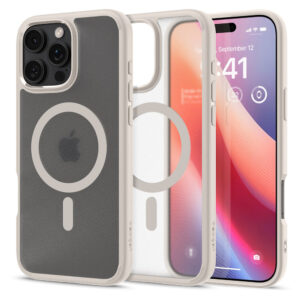 Husa iPhone 16 Pro Spigen Ultra Hybrid MagSafe, natural frost