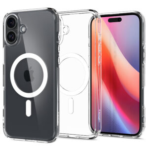 Husa iPhone 16 Spigen Ultra Hybrid MagSafe, alb