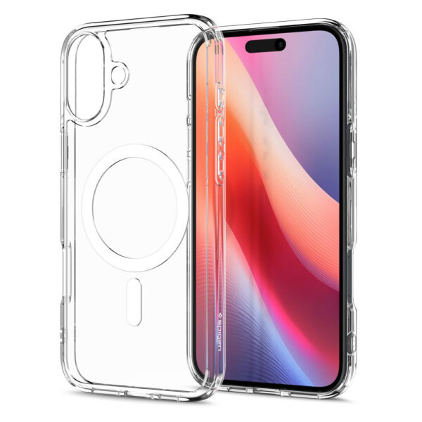 Husa iPhone 16 Plus Spigen Ultra Hybrid MagSafe, alb - imagine 6