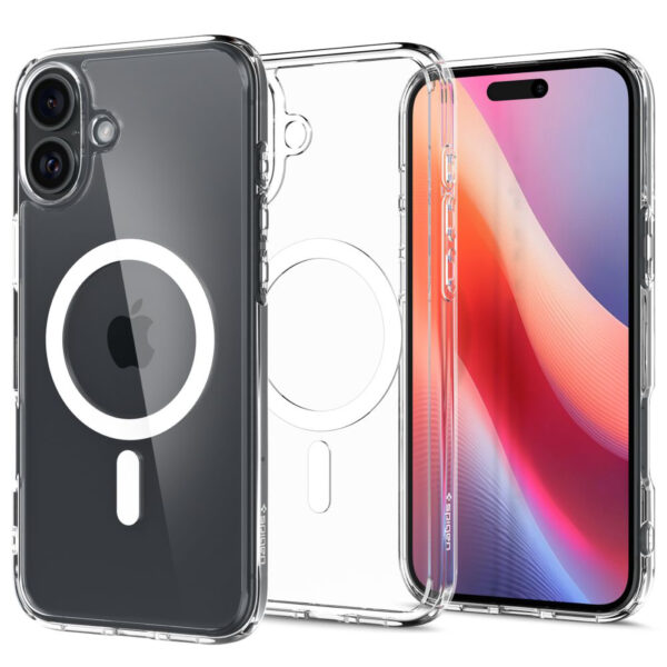 Husa iPhone 16 Plus Spigen Ultra Hybrid MagSafe, alb