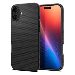 Husa iPhone 16 Spigen Liquid Air, negru