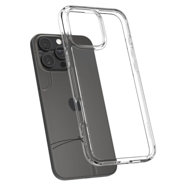 Husa iPhone 16 Pro Spigen Ultra Hybrid, transparenta - imagine 4