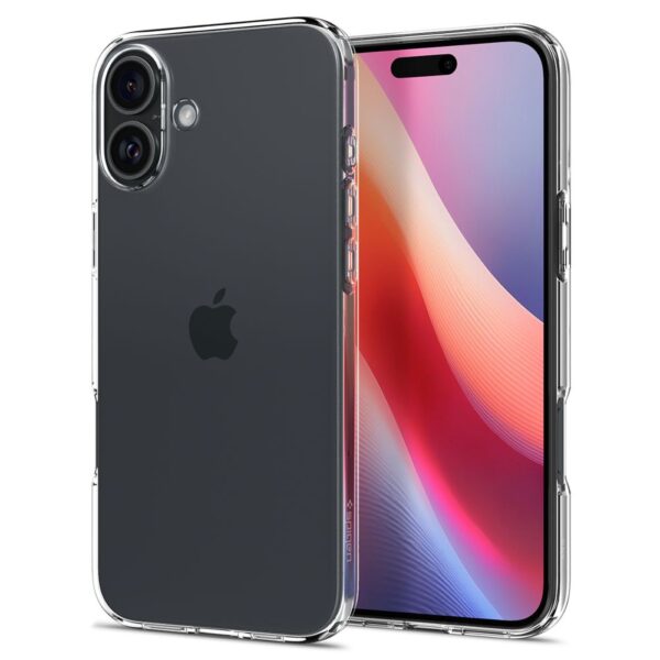 Husa iPhone 16 Plus Spigen Liquid Crystal, transparenta - imagine 2