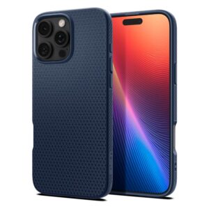 Husa iPhone 16 Pro Spigen Liquid Air, bleumarin