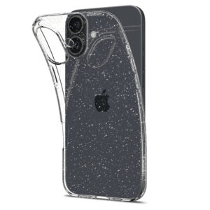 Husa iPhone 16 Plus Spigen Liquid Crystal Glitter, Crystal Quartz