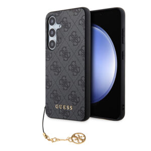 Husa originala Guess Samsung Galaxy S24 Hardcase 4G Charms Collection, negru, GUHCS24SGF4GGR
