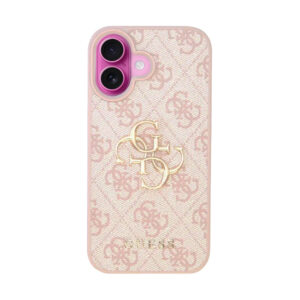 Husa originala Guess iPhone 16 Hardcase 4G Big Logo, roz, GUHCP16S4GMGPI