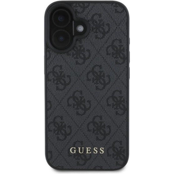 Husa originala Guess iPhone 16 Plus Hardcase 4G Classic, negru, GUHCP16MG4GFGR - imagine 2