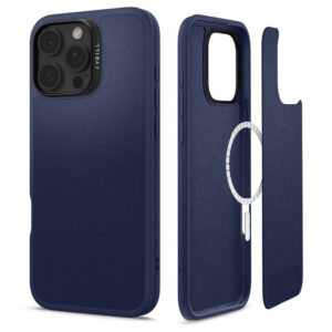 Husa iPhone 16 Pro Spigen Cyrill Kajuk MagSafe, bleumarin