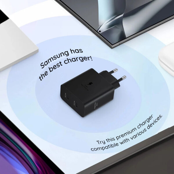 Incarcator Type-C Samsung Super Fast Charging 50W + cablu USB-C, EP-T5020XBEGEU - imagine 6