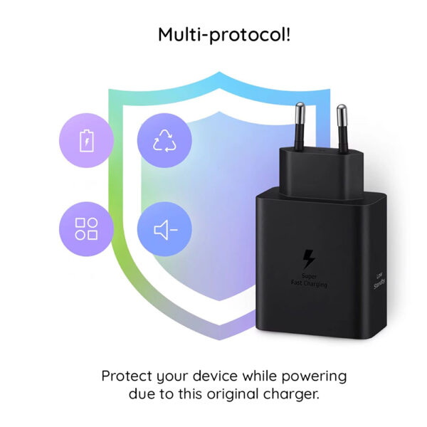 Incarcator Type-C Samsung Super Fast Charging 50W + cablu USB-C, EP-T5020XBEGEU - imagine 5