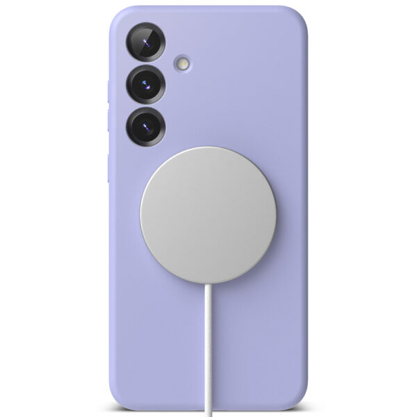 Husa Samsung Galaxy S25 Ringke Silicone Magnetic MagSafe, mov - imagine 2